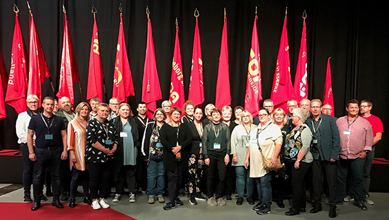Fællesbillede af FOA Nordjyllands kongresdelegerede - oktober 2019.